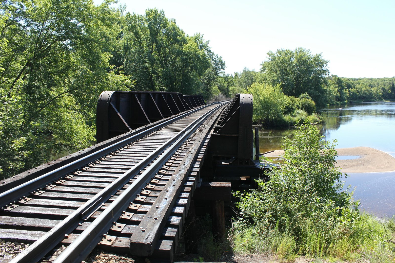 Looking south